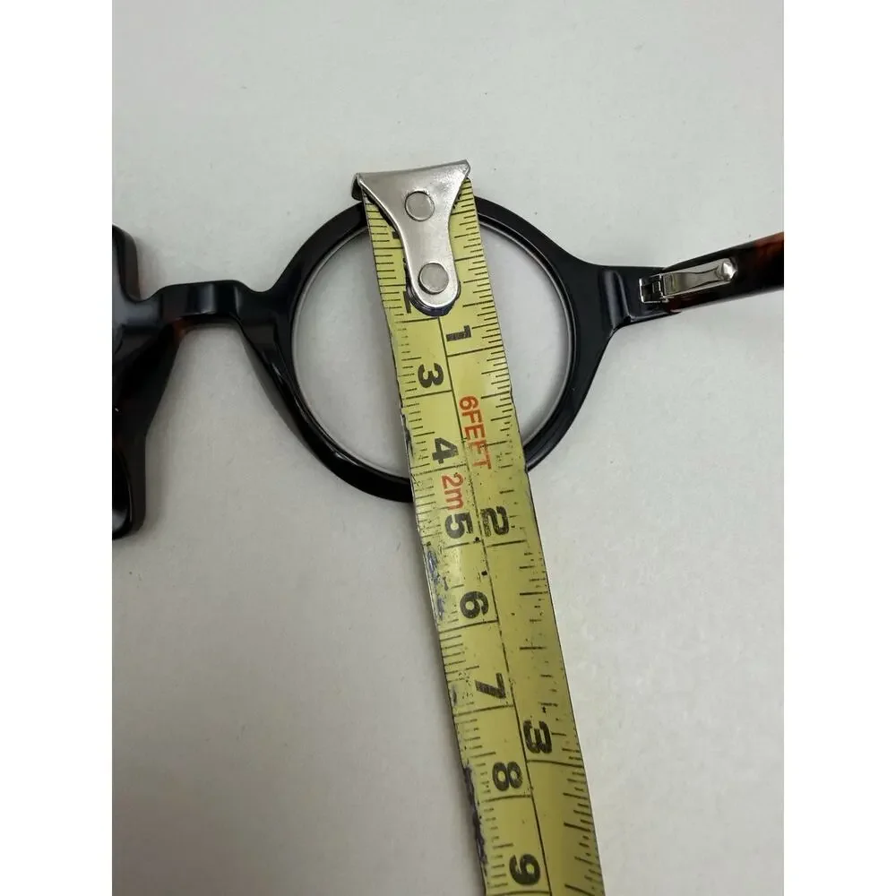 Square Round Paola Tortoise Reading Glasses Flexible Hinge Comfort UNUSED *READ - Picture 5 of 11